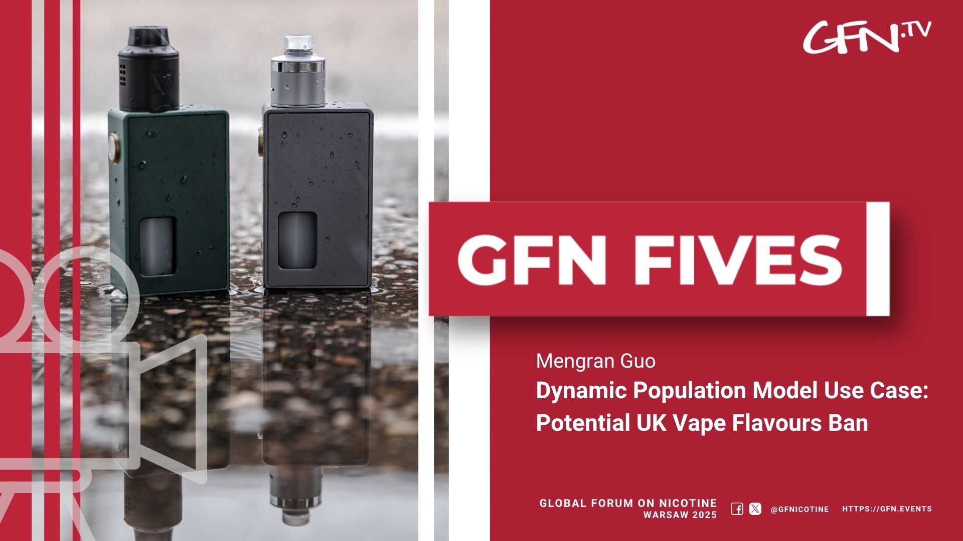 Dynamic Population Model Use Case: Potential UK Vape Flavours Ban